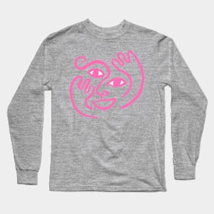 Happy Pink Long Sleeve T-Shirt